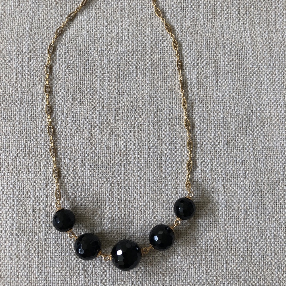 Dressy Black Bead necklace